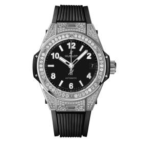 Damenuhr, Hublot Big Bang One Click Steel Pavé 465.SX.1170.RX.1604