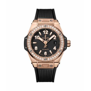 Damenuhr, Automatik, Hublot Big Bang One Click King Gold Diamonds