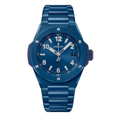 Unisex, Automatik, Hublot Integrated Time Only Blue Ceramic 