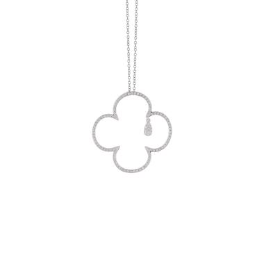 Halsschmuck, Weißgold, Al Coro Icon Collier