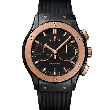 Herrenuhr, Automatik, Hublot Classic Fusion Chronograph Ceramic King Gold