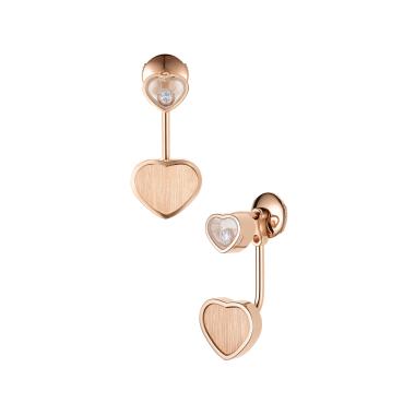 Ohrringe, Roségold, Chopard Happy Hearts Golden Hearts Ohrhänger