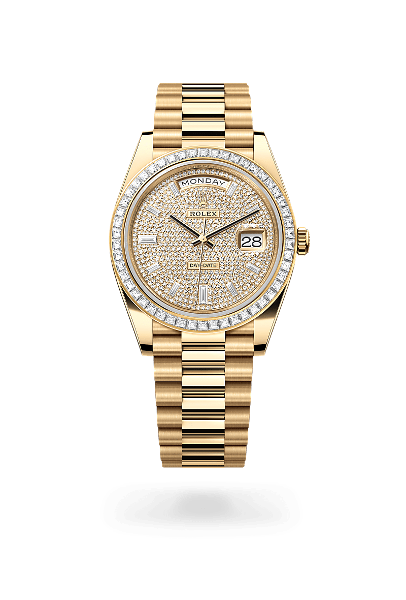 Rolex Day-Date 40 M228398TBR-0036 Herrenuhr - Oyster, 40 mm, Gelbgold mit Diamanten 