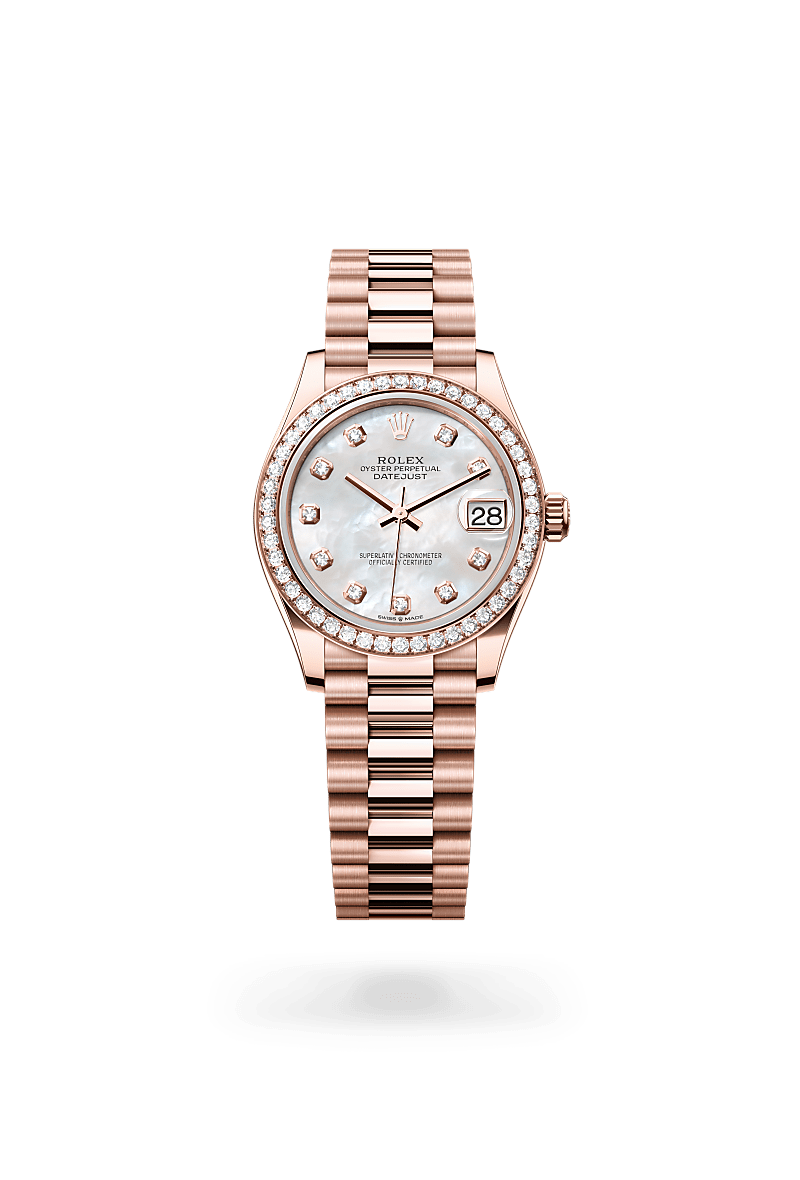 Rolex Datejust 31 M278285RBR-0005 Herrenuhr / Damenuhr - Oyster, 31 mm, Everose-Gold mit Diamanten 